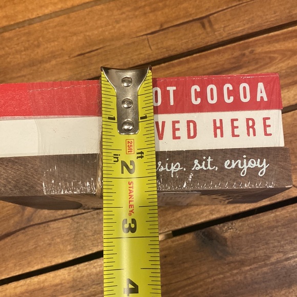 Target BP 2022 Hot Cocoa Wood Book Sign - Picture 7 of 7